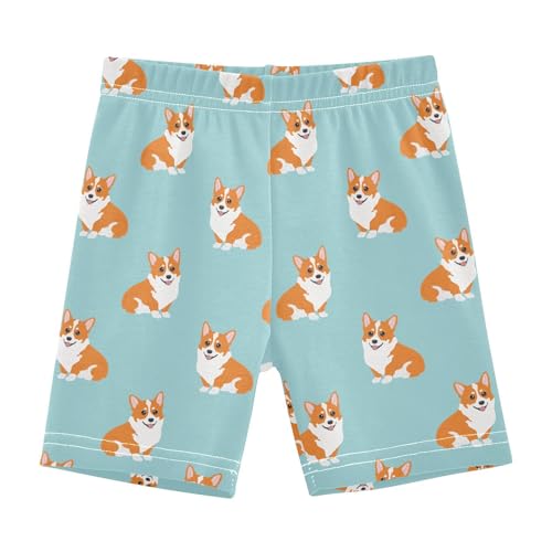 Girls' Shorts Soft Summer Soft Boxers Short Cute Corgi Leggings Dance Bottoms