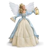 The Ashton-Drake Galleries 18' Tall Musical Christmas Angel Doll with Luxurious Baroque Style Gown and Illuminated Lantern