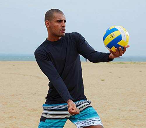 Image of Satankud Men's Swim Shirts Rashguard Sun Shirt UPF 50+ UV Sun Protection Outdoor Long Sleeve T-Shirt Swimwear