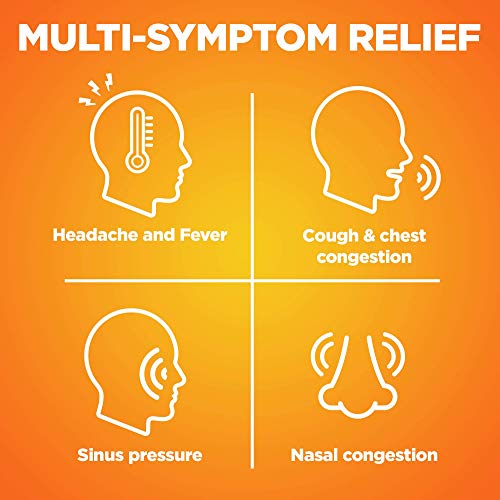 Amazon Basic Care Daytime Severe Cold & Flu Relief Caplets, Multi-Symptom Relief for Headache, Fever, Sore Throat, Chest & Nasal Congestion, Vapor Ice, 24 Count - image 4