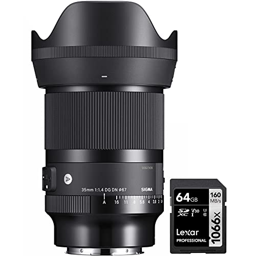 Sigma 303965 35mm F1.4 DG DN A[gY Sony E}Eg~[XJp Lexar Professional 1066x 64GB SDXC UHS-IJ[hAbvZbg