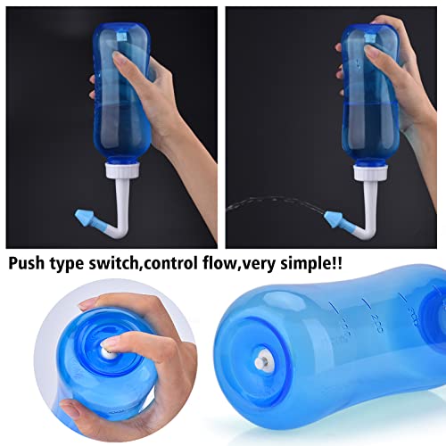 Neti Pot Sinus Rinse Bottle - 500Ml 17Oz Nasal Wash Bottle Nose Allergy Cleaner Pressure Nasal Irrigation System For Adult & Kid Nasal Care Bpa Free #TOP3