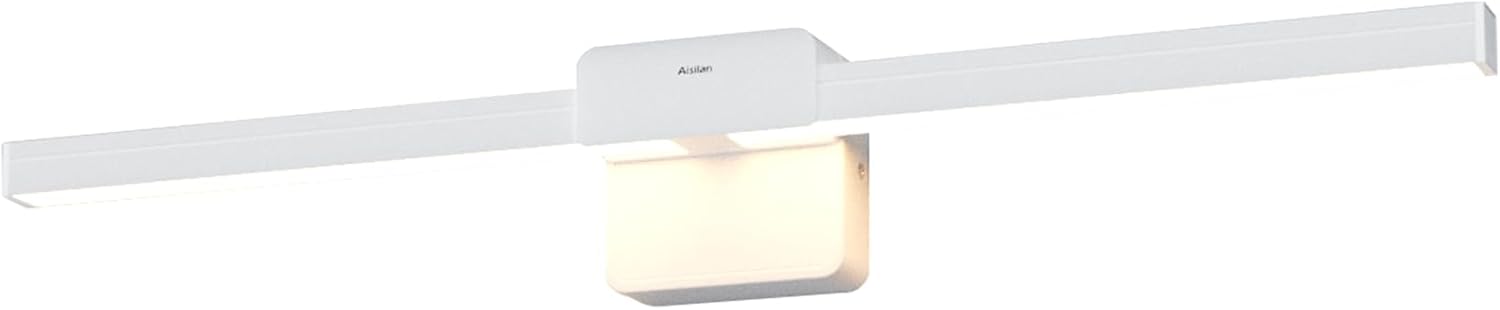 Aisilan White Picture Light for Wall Hardwired Metal Picture Lighting 23” LED Art Display Light 14W Bathroom Wall Sconce 3000K Warm White for Painting Poster Display Mirror CRI>90 White 14W-3000K Warm White