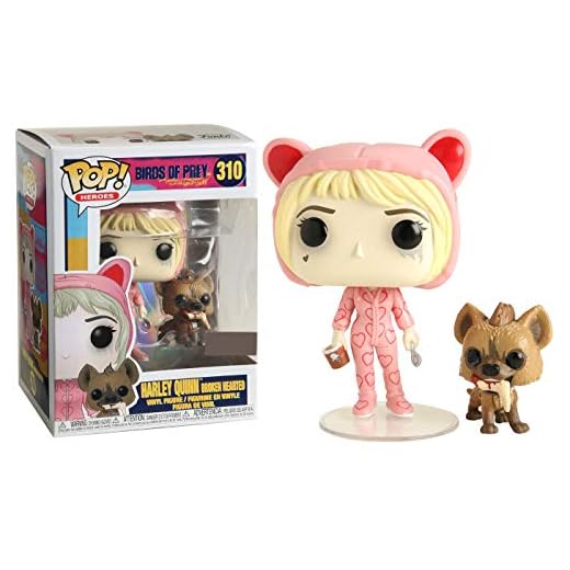 POP Funko Heroes FU44371 Birds of Prey - Harley Quinn [Broken Hearted] #310 Exclusive, Multicolor