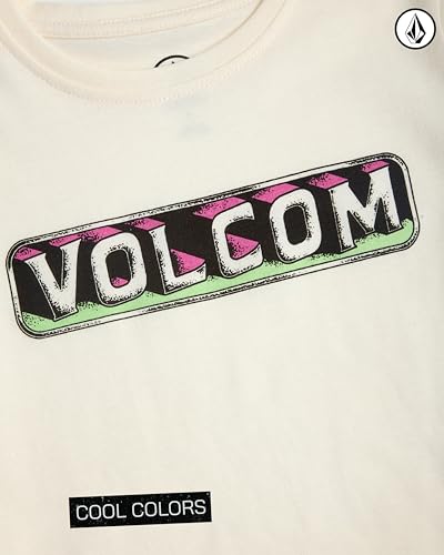 Image of Volcom Baby Boys Swim Set - 2 Piece Short Sleeve Swim Shirt Graphic Tees & Board Shorts - Infant Toddler Little Boys Swimsuit