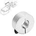 10PCS Aluminum Alloy Open Type Shaft Collars with Screws, 12mm Bore Axle Locking Collar for Gear Box Assembly and Automotive Industry, Easy Installation and Adjustment