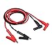 Neoteck Banana Plug to Alligator Clip Test Lead, 15A 1000V Heavy Duty Crocodile Clip Lab Test Cable with Banana Plug for Multimeter- 39 inch (1m)