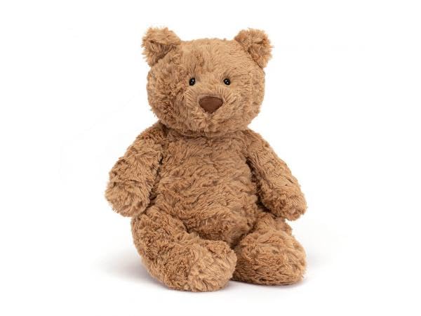 Jellycat Bartholomew Bear Medium - L: 8 cm x l: 12 cm x h: 28 cm, Brown, Medium (H: 28 cm, L: 8 cm, W: 12 cm)
