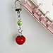 Practical Tomato and Leaf Designs Stylish Keychain with Girl Fashion Accessory for Trendy Youth Daily Use Casual Wear