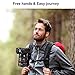 AUDEFU Camera Clip for Backpack Strap, Portable Electronic Device Mount, Sand Black