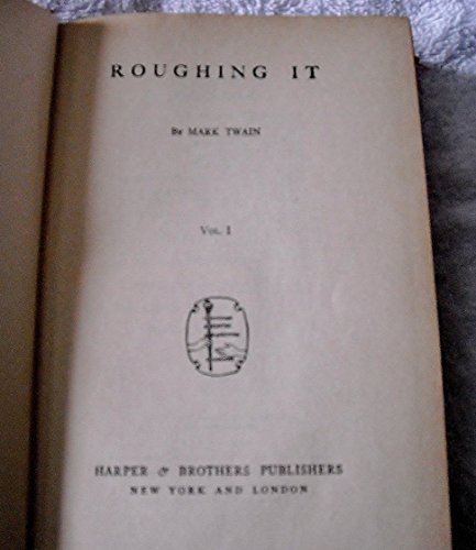 Roughing It: Vol.1 B00277885I Book Cover