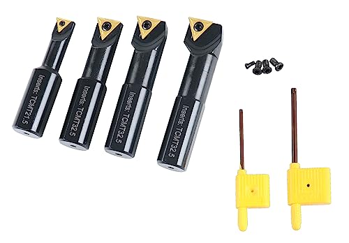 Barres d'alésage indexables 1,9 cm avec inserts carbure tungstène et vis Accusize EJ99-2180 - 6