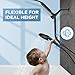 MakeFit Dual Filtered Rain Shower Head Combo, High Pressure Handheld Shower Head with Adjustable Bar - Rainfall Shower Head And Showerhead with Filter for Hard Water - Removes Chlorine
