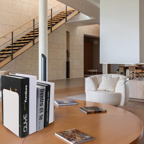 Supports de bureau en métal serre-livres simples et range-revues compacts - 3
