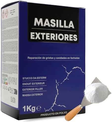 TECHZOCO Masilla Exteriores de Pared, Pasta para reparar, Product...