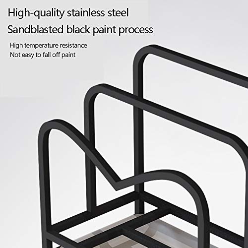 Rack pot en acier inoxydable et support de planche pour cuisine