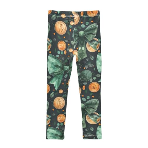 Girls' Leggings Green Bow-Knot Kids Yoga Tights Pants 1 Pack 208582462