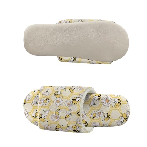 Women's Slipper, Comfortable Home Open Toe Slippers Breathable Slip-on House Shoes4
