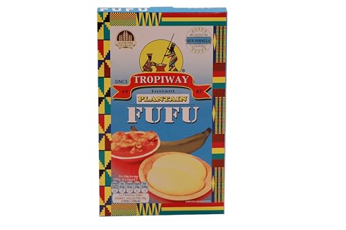 Tropiway Fufu African Flour Traditionelles westafrikanisches Grundnahrungsmittel für Fufu-Gerichte Swallow & Suppen Fein & schnell zubereitet