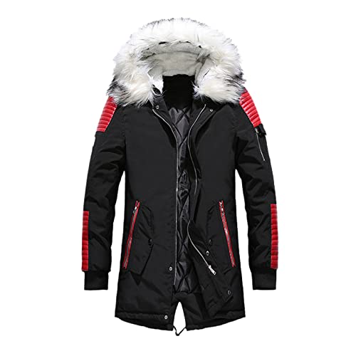 Veste d'hiver pour homme idéale pour la marche et le quotidien en coton épais XL