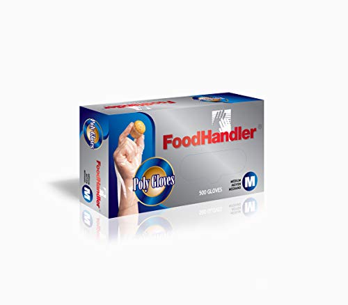 FoodHandler 104-504-CP Classic Embossed, Poly, MD, Clear (Pack of 2000)