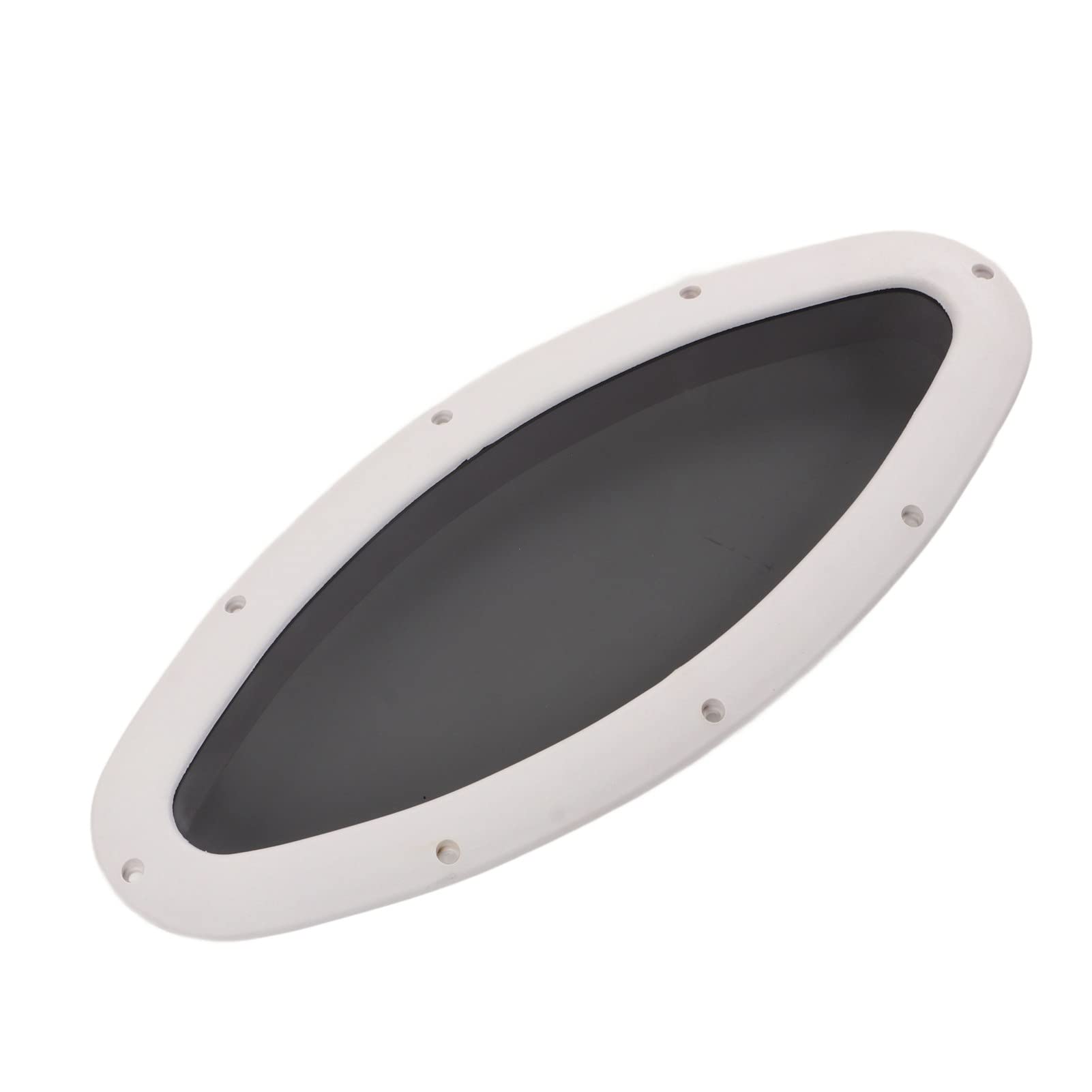 Qqmora Ventana de Portillo Ovalada, Anti UV, Impermeable, Escotilla Marina, para Yate, Cabina de Barco, 465x200mm