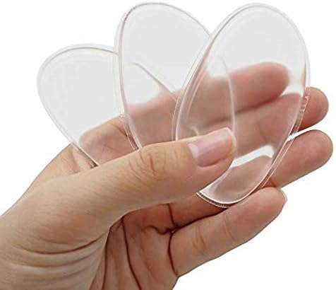 3 Pack Silicone Makeup Sponge [Washable] Premium Quality - Clear Silisponge Cosmetic Puff Pad - Liquid/Gel Foundation, Highlighter, Make Up, Concealer, Primer & BB Cream Applicator