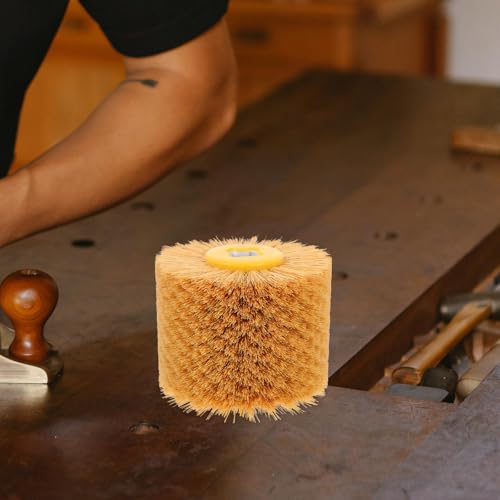 Rueda de sisal POPETPOP para encerado de muebles y madera caqui 5