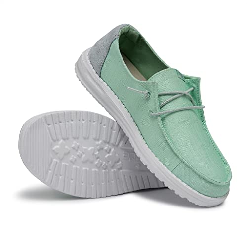 Image of HEYDUDE Women's Wendy Glitter Moon Stone Size 5 | Women's Shoes | Women's Slip On Shoes | Comfortable & Light-Weight