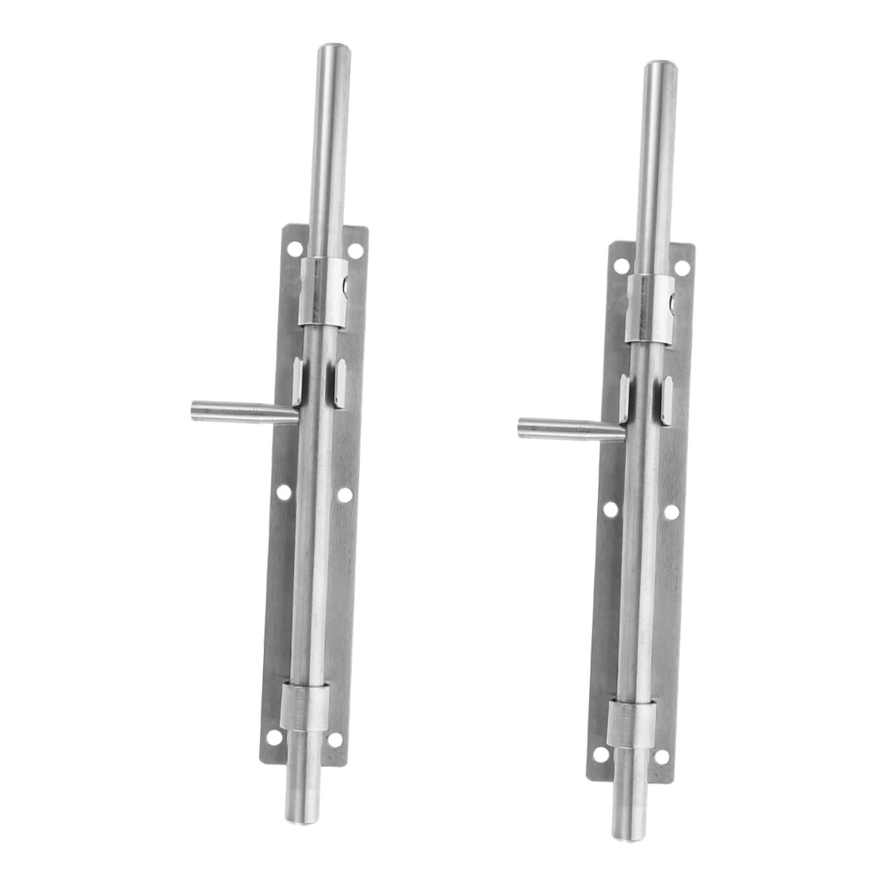 2 pezzi Bullone per Porta in Acciaio Inossidabile Chiusura Scorrevole Pesante per Sicurezza Casa Adatto Porte in Legno Cancelli e Armadi Facile da Usare e Resistente