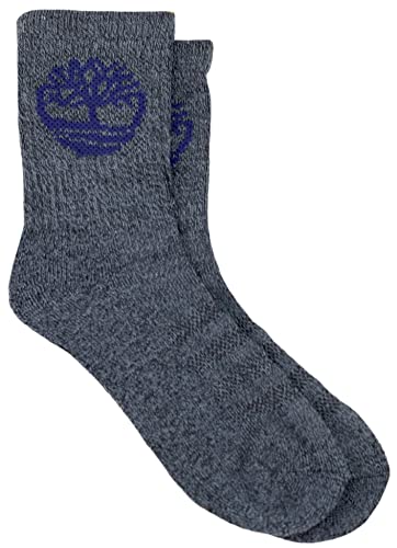 Timberland Boy's 5 Pack Half Cushioned Crew Socks, Large, Assorted4