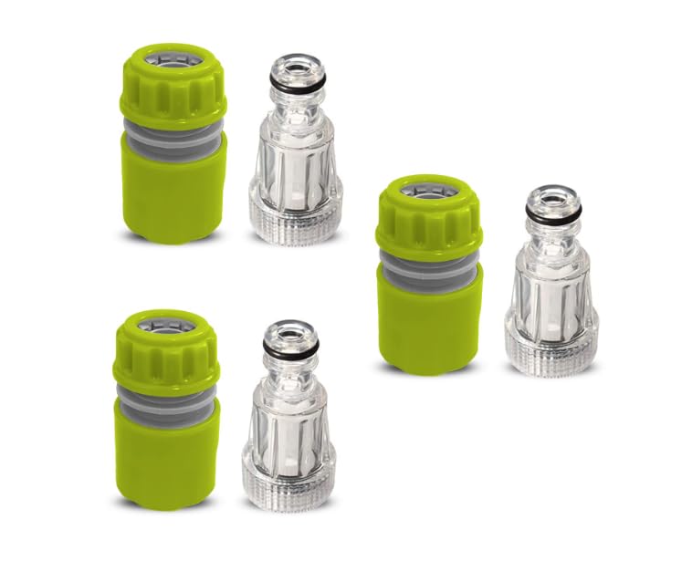 ENTERPRISES High Pressure Washer Water Filter Connection Accessory 3/4" Inlet Nozzle (Nipple) with Quick Connector Suitable for Ballorex, Starq, Gaocheng, JPT, Bosch, ResQtech (PACK OF 6)-image-18