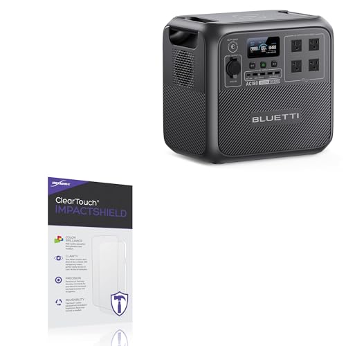 BoxWave Screen Protector Compatible with BLUETTI AC180 - ClearTouch ImpactShield (2-Pack), Impenetrable Screen Protector Flexible Film