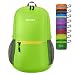Gonex Ultra Lightweight Packable Backpack Hiking Daypack Handy Foldable Camping Outdoor Travel Cycling Backpacking(Light Green)