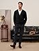 Men's Cardigan Sweaters V Neck Button Down Sweaters Long Sleeve Casual Knitted Cardigan Black