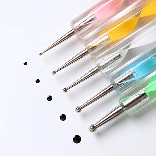 Toyvian 30 Pcs Mandala Dotting Tools Set Caneta Dotting Tools Brushes Mandala Stencil Ball Paint Tra