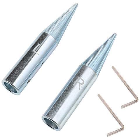 5/8" Spindle Tapered Threaded Adapter Left & Right Pair Suitable for 3/16 Inch to 13/16 Inch Arbor Hole Cloth Polishing Wheel 2 Cover