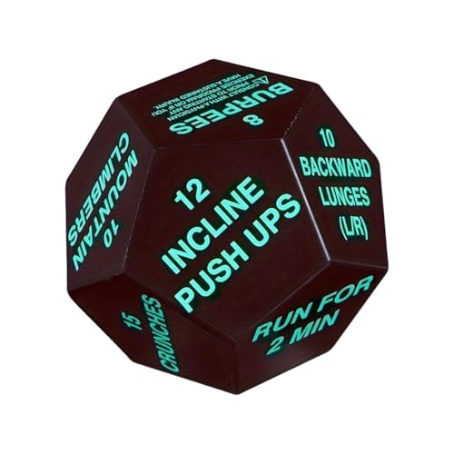 QUXVUIS Plyometrische Übungen mit Würfeln: Gruppenkurse für Spaß und Fitness – Gemeinsam trainieren und Spaß haben! Würfeltraining für Erwachsene, Jugendliche und, Grün