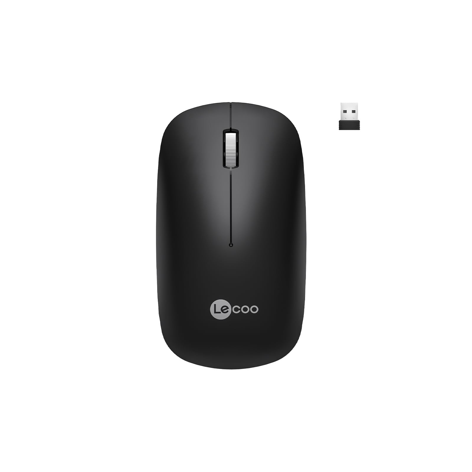 Lecoo WS214 Kablosuz 1200DPI 3 Tuşlu Sağ ve Sol Elle Kullanıma Uygun 10m Kullanım Mesafesi Yüksek Hızlı Kaydırma Uzun Pil Ömrü iOS Android Uyumlu Kompakt Optik İzleme Mouse Siyah