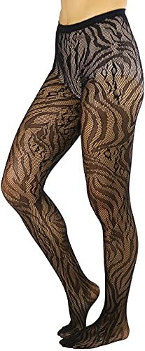 Image of ToBeInStyle Women's Vibrant Multicolor Animal Print Pantyhose Assorted Hosiery