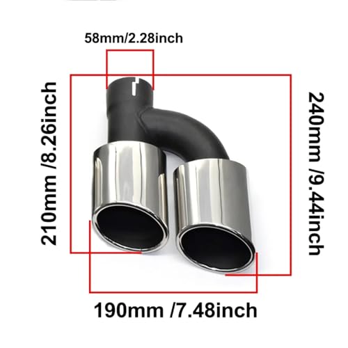 Embout silencieux 60 mm en inox argenté pour optimiser le tuyau d'échappement - 4