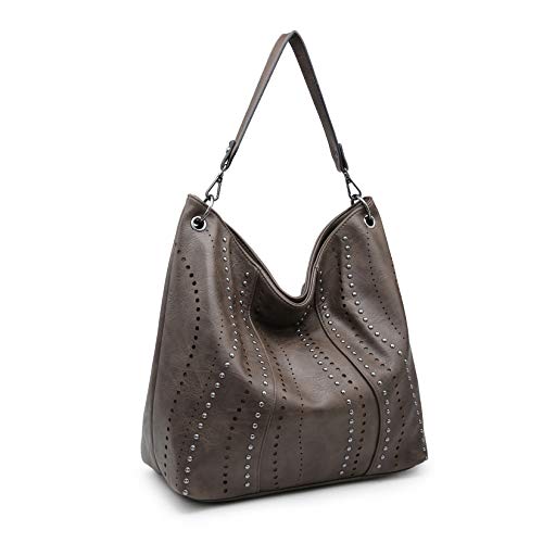 Bolso hobo grande de cuero vegano para mujer miniatura 7