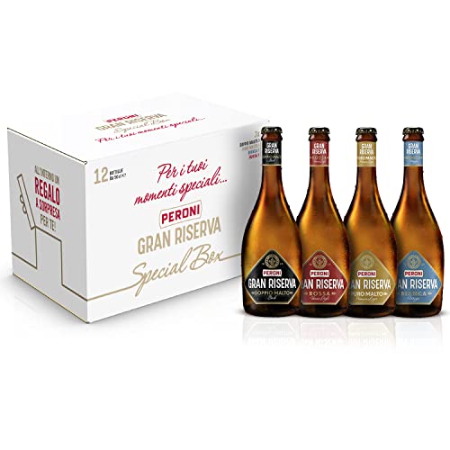 GUSTO: tutto il gusto delle birre Peroni Gran Riserva in una sola box. Assaporale tutte, dalla Rossa corposa alla Bianca fresca e aromatica fino ai gusti intensi delle Doppio Malto e Puro Malto