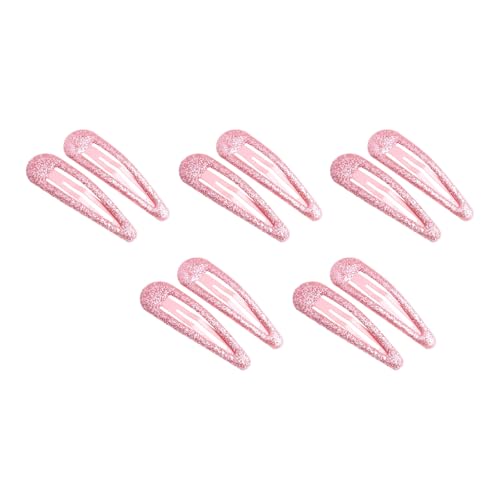 Lightweight Shining Hair Clips for Infants Alloy Glitter Barrettes Safe Baby Hair Accessories Candy Color 10pcs Sparkly Infant H