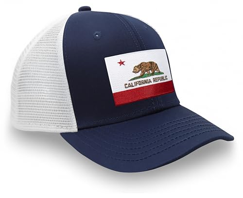 Image of International Tie State Hat for Men and Women, Adjustable Snapback Trucker Baseball Cap with Embroidered Patch