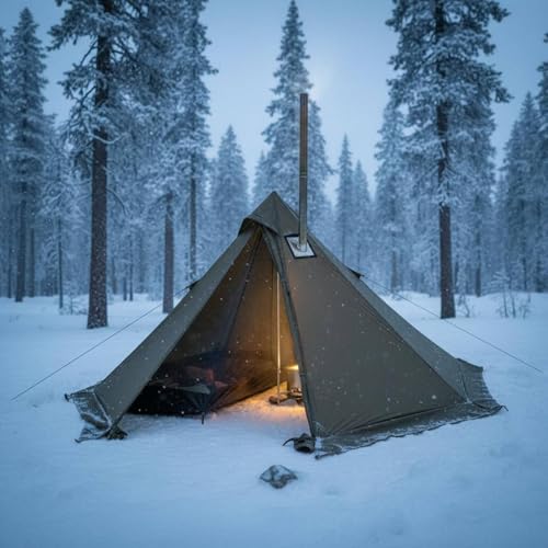 Carpa predolo para camping, 2 personas, impermeable y para clima frío miniatura 6