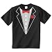 Threadrock Big Boys' Tuxedo Youth T-Shirt M Black