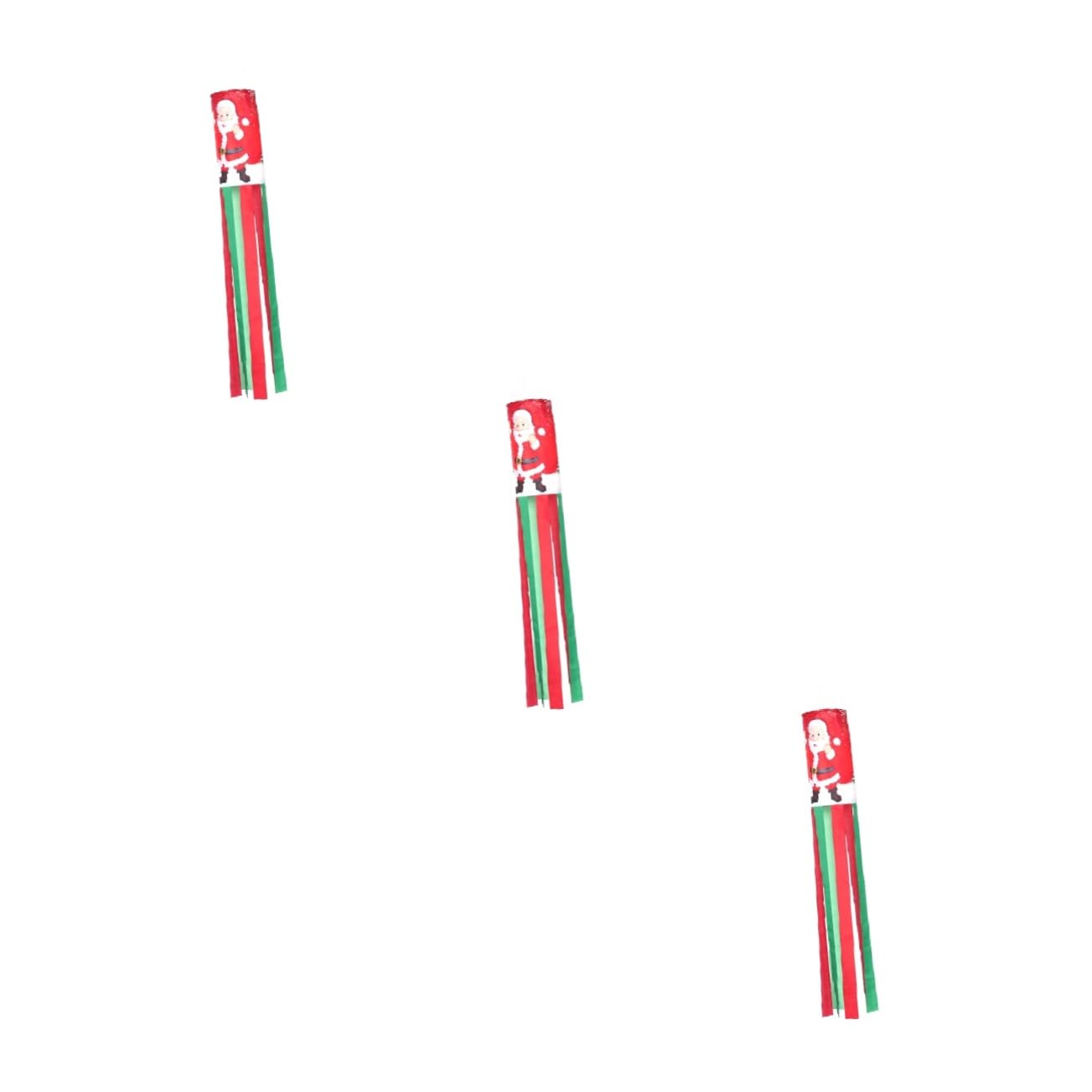 Drapeau de manche à air de Noël décoration e à vent festive lot de 3