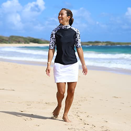 UV SKINZ Women’s Aloha Short Sleeve Sun and Swim Shirt with UPF 50+ Sun Protection – Womens Short Sleeve Rash Guard3