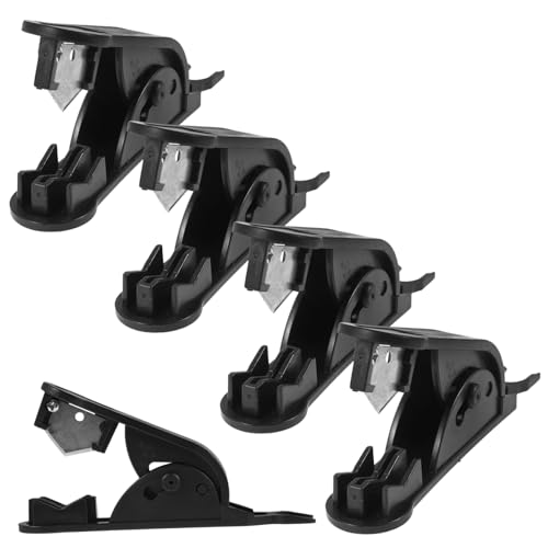 KONTONTY 5 Piezas tijeras de manguera cortador de arrugas manguera de remojo cortatubos Tijeras de corte de manguera cortador de manguera de trinquete herramienta para cortar tubos Black
